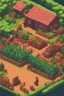 Placeholder: an 8-bit inspired rendering of a Stardew Valley farm where the crop he's growing is human body part