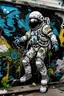 Placeholder: Lichen Survives on Outside of International Space Station; street art