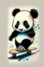 Placeholder: cute panda skate fast design print on demand