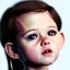 Placeholder: Kristen stewart toddler, full body, dramatic lighting, hyper realistic