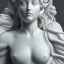 Placeholder: Greek white marble stature, full body, full of details realistic, beautiful woman, hight definition, 8k