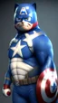 Placeholder: captain america become doraemon, ultra realistic, 4k, ultra detail, full body