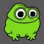 Placeholder: twitch emote style Pepe the Frog