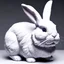 Placeholder: A cute otherworldly bunny rabbit, majestic, highly intricate,statue,Realistic photography, incredibly detailed, ultra high resolution, 8k, octane lighting,