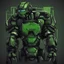 Placeholder: green robot gaming logo profile picture