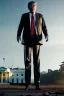 Placeholder: Ultra realistic image night, Donald trump zombie, suit, blood, torn arm, night, the walking dead style, dark ambient, highly detailed, White House background, concept art, unreal engine 5, ray tracing, RTX, ultra detail, volumetric lighting, high definition, high resolution.