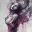 Placeholder: girl crying blood, style watercolor illustration by <agnes cecile> <John Kenn Mortensen> <Yoji Shinkawa>,