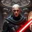 Placeholder: star wars bald male corellian jedi wearing gunmetal grey and black old republic armored flightsuit with gold and metallic red trim inside the jedi temple, centered head and shoulders portrait, hyperdetailed, dynamic lighting, hyperdetailed background, 8k resolution, volumetric lighting, light skin, fully symmetric details