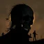 Placeholder: grimdark zombie, skull silhouette double exposure, illustration by Sam Keith