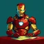 Placeholder: iron man is graphic designer