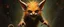 Placeholder: fuzz sponge tube gremlin fox demon in the astral realm, painted by Rembrandt