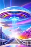 Placeholder: Ufo rainbow, futuriste ultra moderne,stairway to heaven,crystal city