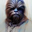 Placeholder: photorealistic and intricate portrait of chewbacca in star wars by Agnes Cecile, dark epic colors, hyperdetailed, 32K, oil on canvas,