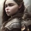 Placeholder: only perfect emilia clarke face, wearing dragon armor. fly hair, viking, village, highly realistic, highly detailed, mist around, smoke, particles, fog