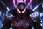 Placeholder: Machine symbiote in 8k solo leveling shadow drawing, jhin model, jhin mask, neon lights, intricate details, highly detailed, high details, detailed portrait, masterpiece,ultra detailed, ultra quality