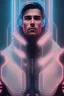 Placeholder: cyberpunk, head, men, portrai, tron