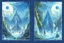 Placeholder: illustration concept art water color style for teenagers in other planet watching the moon and mountains there are planets in sky having adventure mystery very tall trees cretures journey like a painting magical surreal night stars