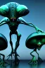 Placeholder: aliens invade clean art NFT, blender 3d