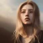 Placeholder: Female, long blond hair, make up, high lights, rusted, diffuse lighting,polished, intricate,highly detailed, illustration, clouds, foggy