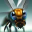 Placeholder: depth of field, cyborg bee, macro lens