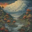 Placeholder: Landscape with variegated splashing colors, storm clouds, beautiful HD acrylic art, Ivan Bilibin, Ernst Haeckel, Joe Fenton, 8k 4K 3D 高清晰度 超现实主义 虚幻引擎 高细节 幻想 绗缝 清脆的品质 丰富多彩 很可爱 美丽 优雅 复杂 电影级后期处理 拉尔夫·麦夸里 阿尔方斯·穆夏 纹理清晰 水彩拼布 湿水彩 让-巴蒂斯特.蒙日 亚瑟.拉克姆 高分辨率