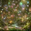 Placeholder: magical forest with sparkle and jewel butterflies