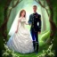 Placeholder:  magical forest, portrait of bride and groom, poet, chalk