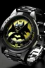 Placeholder: generate image of brand batman watch which seem real for blog having bat with it