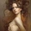 Placeholder: **Baroque painting, glamour shot of stunningly beautiful young female model by Karol Bak and Reylia Slaby and Anna Dittmann, long flowing light brown hair, 8K