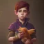 Placeholder: Portrait of a kid with his magical pet by Nick Harris