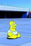 Placeholder: homer simpson smoking a joint outside of walmart