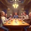 Placeholder: you are around the table,Finally got seats, you see really empty tables, for seats, everyone just resides in their own area, big open space, is the area to fight forSteven Spielberg style,Sylvester,Stallone toddler,realistic photo,sweet,concept art,smooth,unreal engine 5,god lights,tracing,RTX,lumen lighting,ultra detail,volumetric lighting,3d,64k