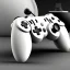 Placeholder: Greek white marble stature, game controller, full of details, realistic, high definition