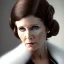 Placeholder: actress carrie fisher with short hair, fur coat, 17th century, dark setting, insanely detailed, 16k resolution, perfect eyes, round pupil, cinematic smooth, intricate detail, painted Renaissance style