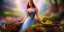 Placeholder: bright fairy, beautiful portrait, flowery landscape