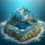 Placeholder: The Isometric Glass Tall Box Mini Model Little Real Island shape smooth Mixed Water Fall Under Ocean Sunshine Summer Background Blue Sea, The Last Of Us / Avatar, Octane Render / ZBrush, Cinematic, IMAX Film, Nikon D750, 16K, Autostereoscopy, Anthropomorphic, Golden Ratio, Geometry, Symmetric, Depth Of Field, Highly Detailed, Ultra Realistic, Beautiful Lighting, Halfrear Lighting, Soft Light, Candoluminescence, Cast Shadow, Reflective, Glow, Translucent, Normal Map, Carbonated --testp