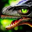 Placeholder: ultra detailed fullbody portrait+zoomout of JURASSIC PARK Dilophosaurus spitting poison, extremely detailed digital painting, intrincate,intense stare, extremely detailed face,crystal clear Big Glowing eyes, mystical colors , perfectly centered image, perfect composition, rim light,extremely sharp detail, finely tuned detail, beautiful lighting, 8k, stunning scene, raytracing, anatomically correct, in the style of robert e howard and Ken Kelley and Ohrai Noriyoshi and Simon Bisley