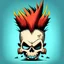 Placeholder: cartoon skull with mohawk