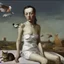 Placeholder: UN conference.a cat and human flesh-like surgical instruments and universe-like a pigeon and neuralink, surrealism,minimalism,Painting By Adrian Ghenie, Rene Magritte, Salvador Dali, Lucian Freud