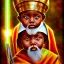 Placeholder: photo, Ethiopian Orthodox child wizard, lasers