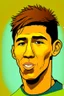 Placeholder: face Roberto Firmino Brazilian soccer player 2d cartoon