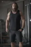 Placeholder: ProtoVision - Absolute Reality - Realism Engine XL - PhotoReal, What if Kat Dennings was an extremely muscular man with a goatee, wearing a black muscle shirt and Bermuda shorts, 4k, 8k, 32k UHD, Hyper realistic, extremely colorful, vibrant, photorealistic, realistic, sharp, highly detailed, professional quality, beautiful, awesome, majestic, superb, trending on artstation, pleasing, lovely, Cinematic, gorgeous,