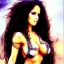 Placeholder: Epic full body picture portrait of busty atletic young beautiful Dejah Thoris Luis Royo styles