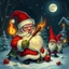 Placeholder: there is no kebabs at christmas, evil Santa, evil gnomes running around, king diamond, flaming eyes