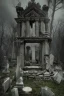 Placeholder: Step into the ethereal realm of an ancient graveyard, where time stands still and spirits linger. Broken tombstones, weathered by the passage of centuries, bear witness to forgotten lives. Hauntingly beautiful, the scene captures the eerie allure of the afterlife, with ghosts shrouded in the shadows, whispering secrets lost to time.Dark and Surreal Impressionism.