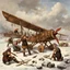 Placeholder: Vikings constructing their combat planes.