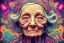 Placeholder: very old woman psychedelic image