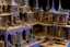 Placeholder: A violet village made out of musical instruments designed in ancient Egyptian hieroglyphics painted by John William Waterhouse