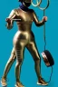 Placeholder: Bronze color, Cyan photograph Cyber-punk, full-mask, AKG-style big headphones, golden rings & disc, fencing mask. Speakers. Kim Kardashian, sword, lightly armored. Thick tights, thick calves, arched fell, wide hip. Old camera lenses, ancient artifact attached, perfect body. Electronic circuits ear. 5-dimensional Escher tiling background. Daft Punk, Tron Movie. Matrix movie clothes, Red leather areas, tippet, latex. Wicked sneakers. 1990's, old telephone microphone. Surreal. Minimal fashion Futur