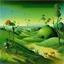Placeholder: A green meadow with ant fairies painted by Salvador Dali